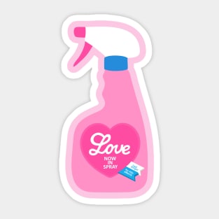 Pink Love in spray Sticker